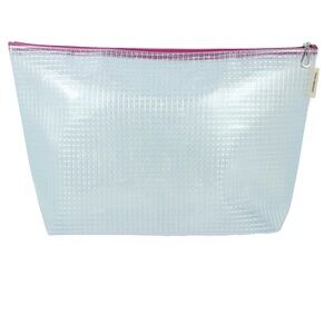 Dana Herbert Designs Magenta/Translucent “The Grid” Vinyl Bag – XL